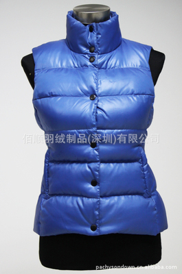 佰順羽絨 專業生產女裝修身防水保暖羽絨服馬甲背心，實力工廠直供批發